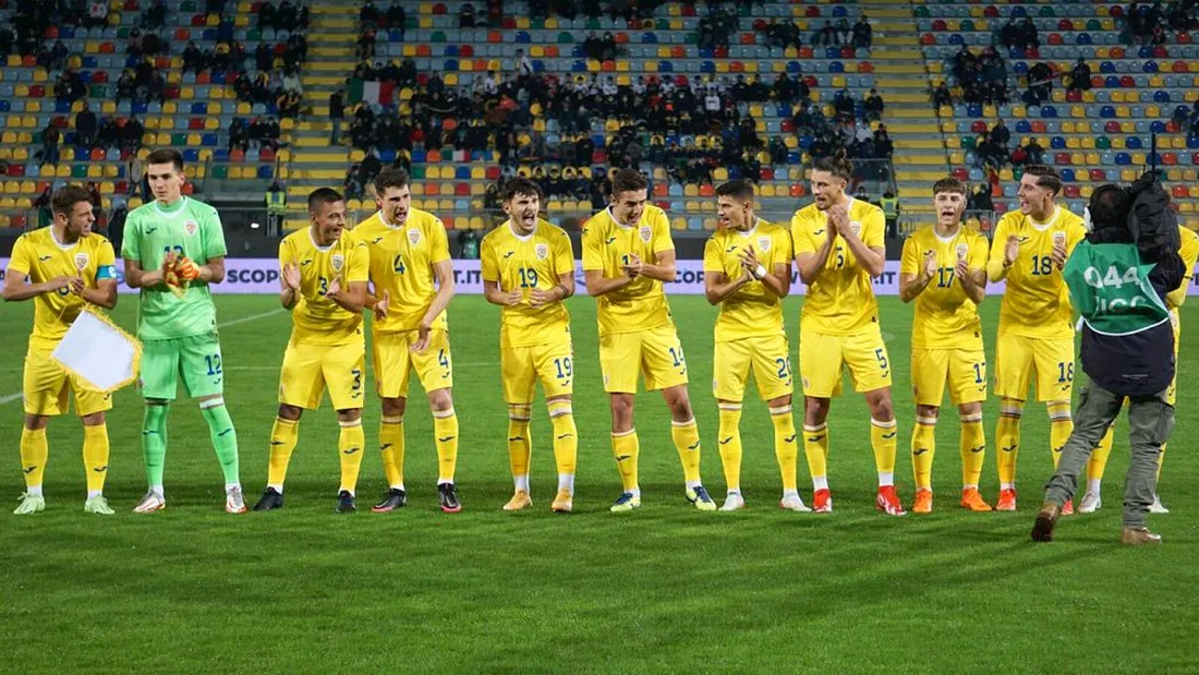 Cu Țicu și Dican titulari, România U21 a condus cu 2-0 Italia U21! Selecționata lui Florin Bratu a încheiat însă meciul de la Frosinone cu un eșec la scor