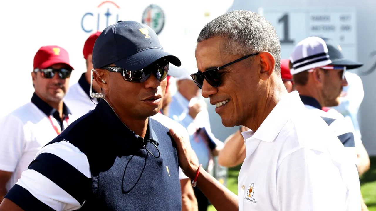 Barack Obama şi soția lui, Michelle Obama, vor fi producătorii filmului despre controversatul miliardar Tiger Woods