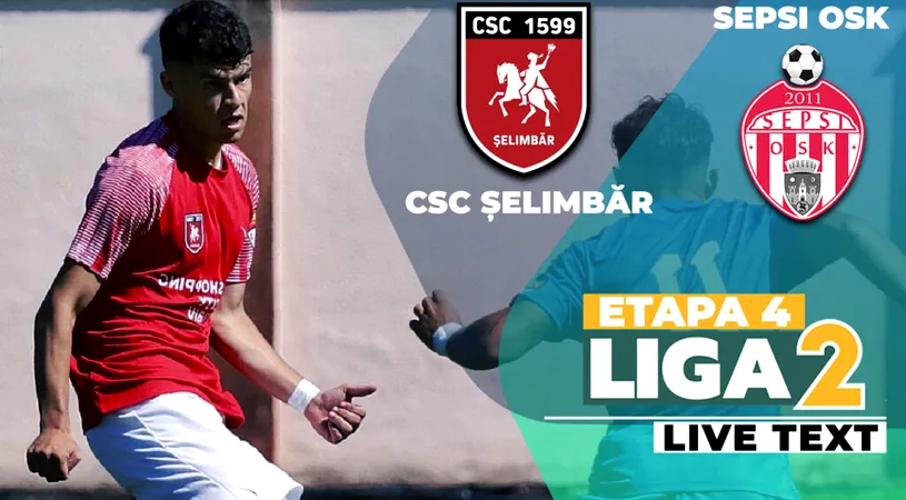 Sepsi OSK sparge gheața la Cisnădie și câștigă primul meci în noul sezon. A avut și un gol anulat eronat contra CSC Șelimbăr