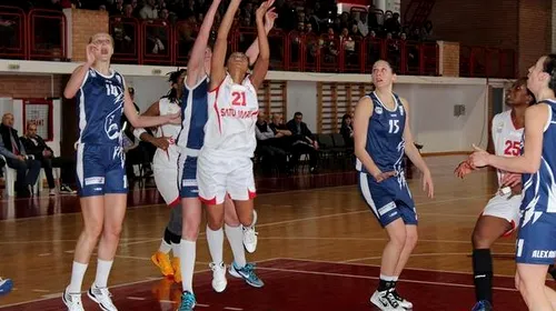 CSM Satu Mare-Universitatea Cluj, scor 80-57, în ultimul meci din etapa a 4-a la baschet feminin