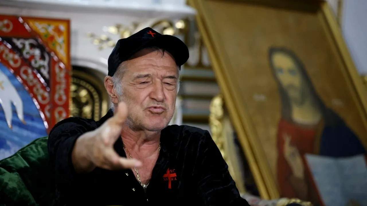 Gigi Becali a făcut transferul în direct, la TV. L-a cedat pe fotbalist invitatului din platou: „Se driblează singur”