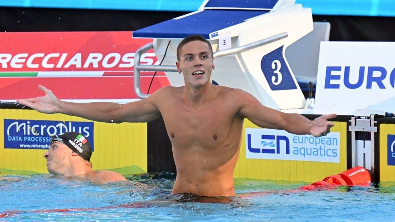David Popovici, cel mai rapid înotător de pe planetă! A cucerit medalia de aur la Campionatele Europene de natație de la Roma și a bătut recordul mondial 👑