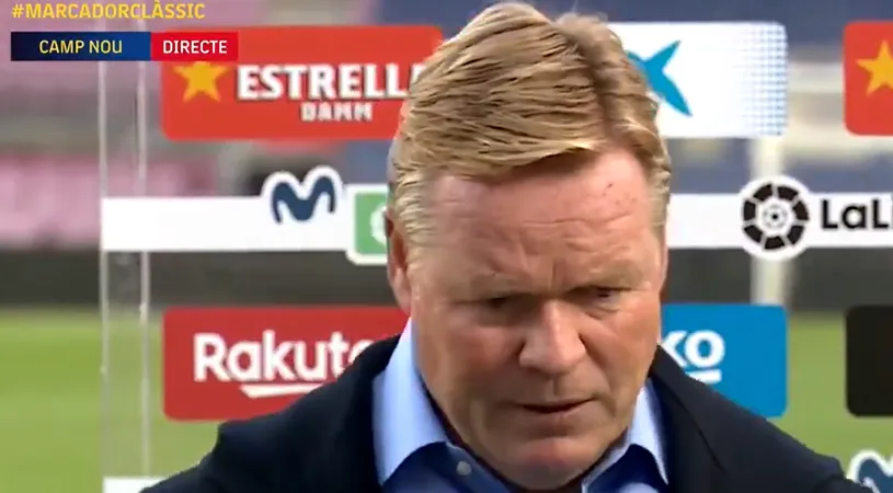 Ronald Koeman a făcut scandal mare după „El Clasico”: „Nu este penalty! VAR există doar contra Barcelonei” | VIDEO