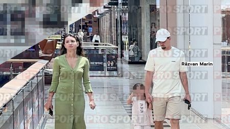 În așteptarea transferului verii, Răzvan Marin se relaxează cu familia. Primele imagini alături de soție și fiică, după cununia civilă. EXCLUSIV