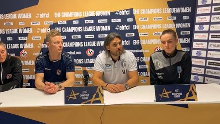 Adi Vasile, sincer după înfrângerea din Esbjerg - CSM București: „Am rămas cu un gust amar după joc!”. Ce a spus Emilie Arntzen, cea mai bună marcatoare a partidei