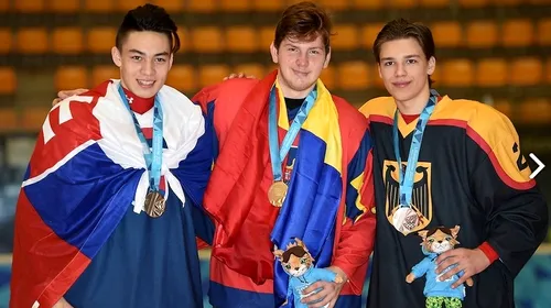 Succes uriaș pentru țara fără patinoare: Eduard Căsăneanu, campion olimpic de tineret la hochei pe gheață
