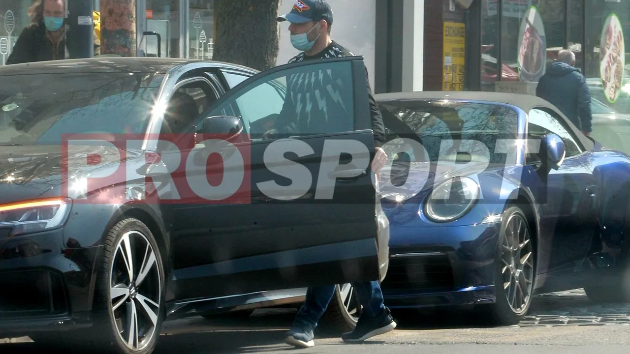 Adi Popa nu iese cu mașina de colecție prin oraș! Cu ce bolid a fost surprins fotbalistul de la Academica Clinceni | FOTO EXCLUSIV