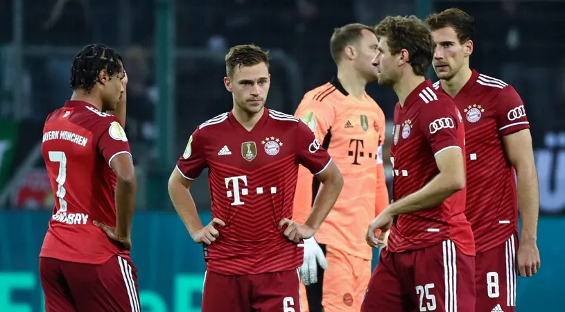 Bayern Munchen, eliminare umilitoare din Cupa Germaniei! Borussia Monchengladbach s-a impus cu un neverosimil 5-0 și s-a calificat în optimi