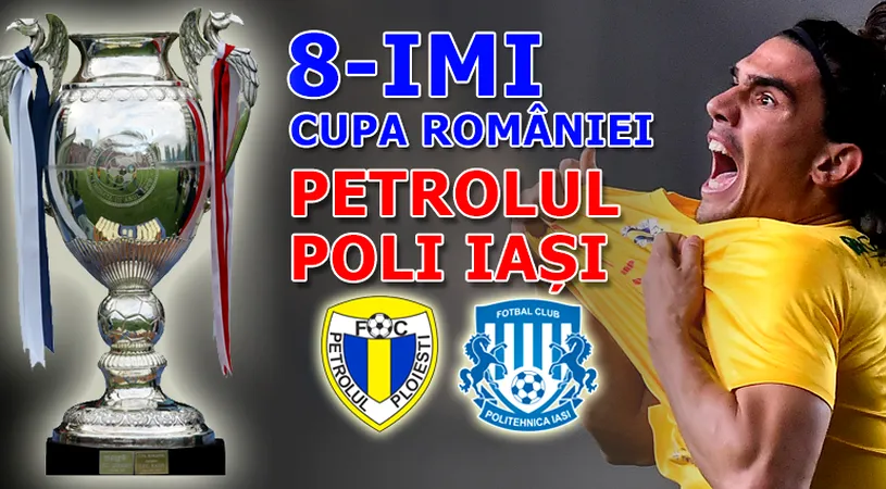 Petrolul a umilit Poli Iași, în Cupa României. ”Găzarii” ajung pentru al doilea an consecutiv în faza sferturilor. Romario Moise debutează cu gol pe ”Ilie Oană”