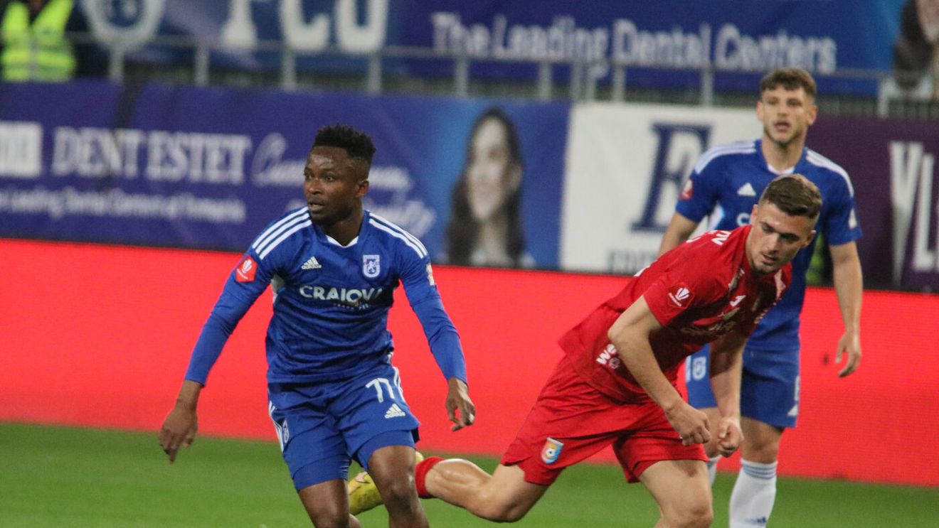 FC U Craiova - Chindia Târgoviște 1-0. Oltenii rămân pe primul loc în play-out-ul Superligii