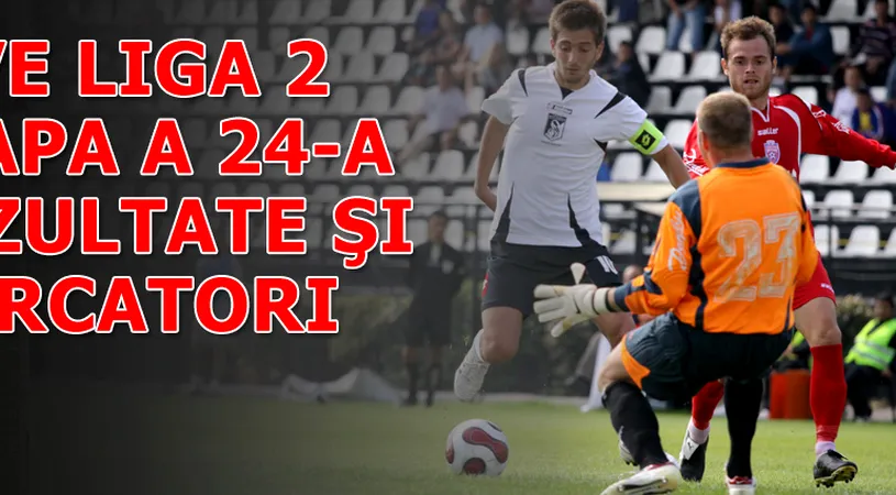Rezultatele și marcatorii** etapei a 24-a