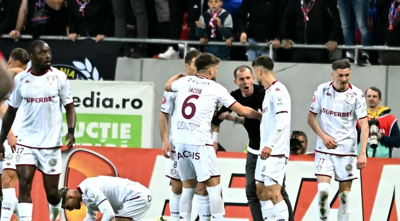Scandal monstru în vestiar, între Bogdan Lobonț și un fotbalist străin, la pauza meciului CFR - Rapid! Jucătorul a ripostat și totul a degenerat: ce a făcut antrenorul când l-a auzit că țipă la el