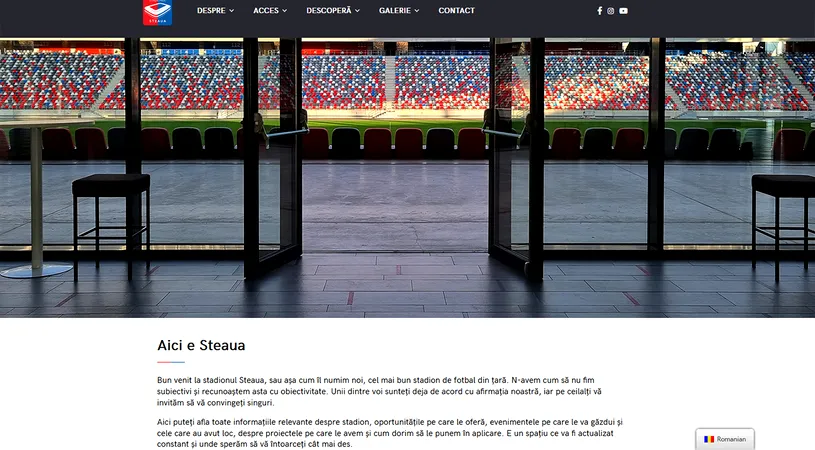 Steaua a lansat un site dedicat exclusiv stadionului care îi poartă numele. Scopul acestuia și motivul pentru care cei care n-au fost pe noua arenă din Ghencea sunt atrași să se convingă singuri