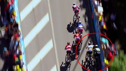 Final sângeros în etapa a 4-a a Turului Franței. Mark Cavendish a fost blocat cu cotul de Peter Sagan și a suferit o căzătură urâtă, fiind transportat la spital. UPDATE: Sagan a fost EXCLUS din competiție!