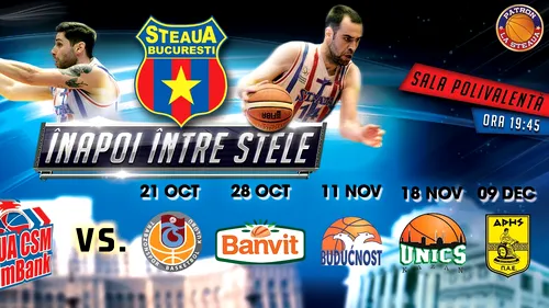 Steaua CSM EximBank a pus în vânzare abonamentele pentru Eurocup