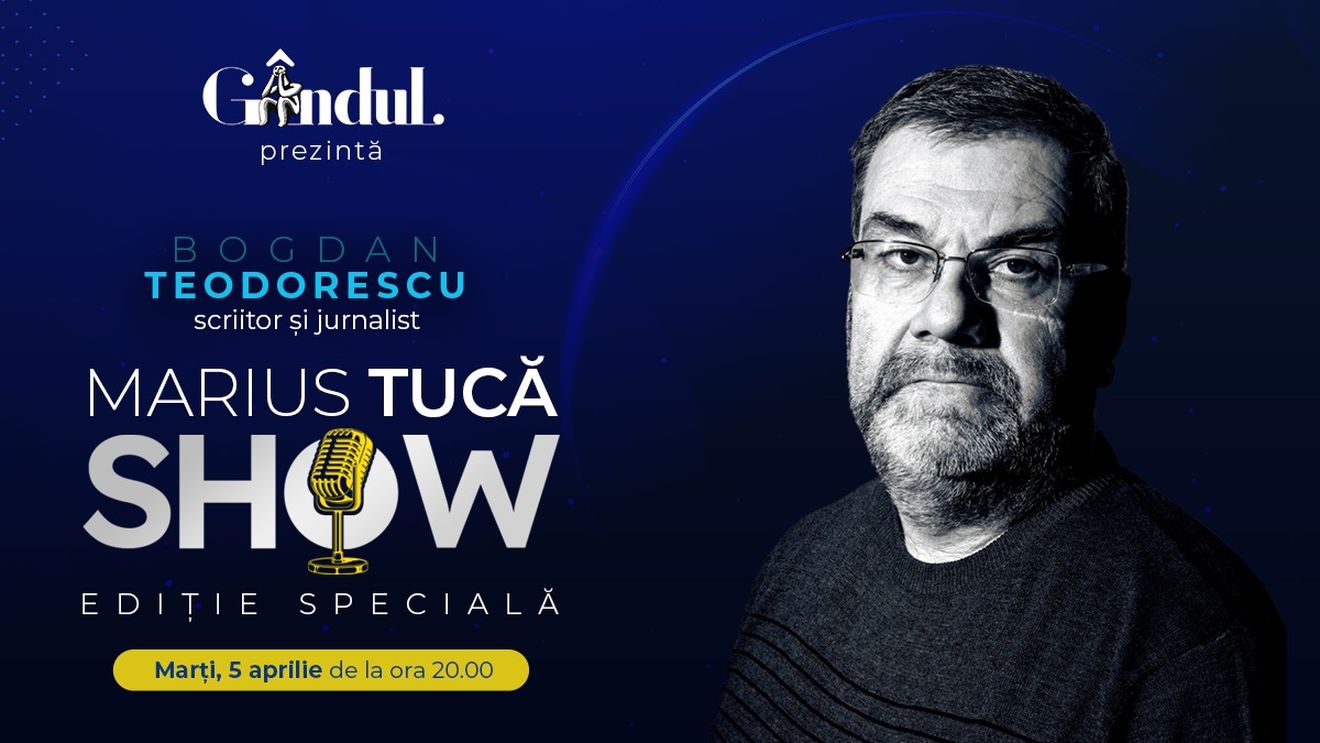 Marius Tucă Show începe marți, 5 aprilie, de la ora 20.00, live pe gandul.ro cu o nouă ediție specială