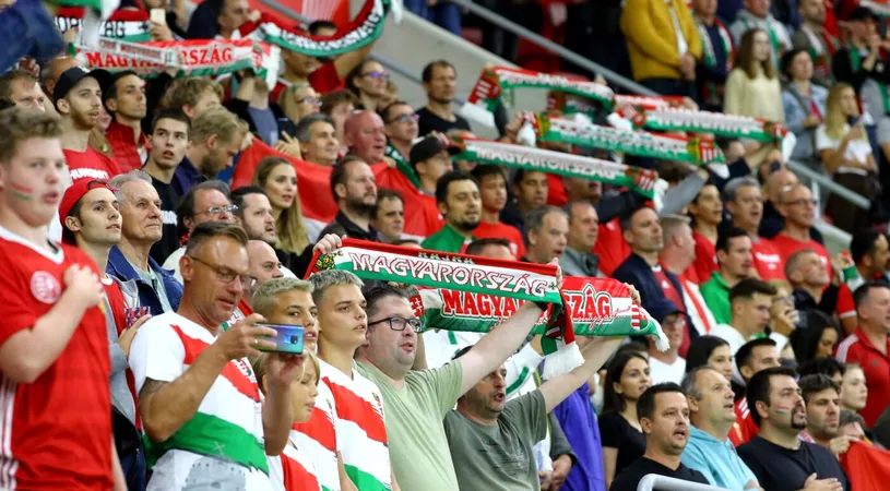 Imagini halucinante de pe Puskas Arena din Budapesta: maghiarii au afișat steagul Ungariei Mari în amicalul cu Estonia, așa cum au anunțat