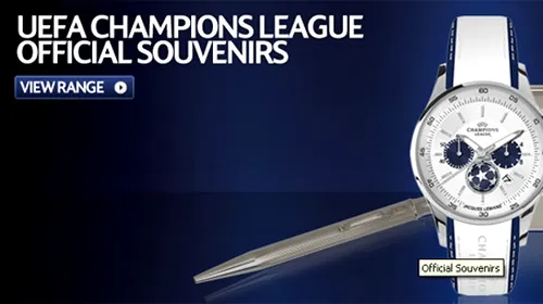 S-a deschis magazinul „UEFA Champions League”!**  Tricourile BarÃ§ei, cele mai vândute