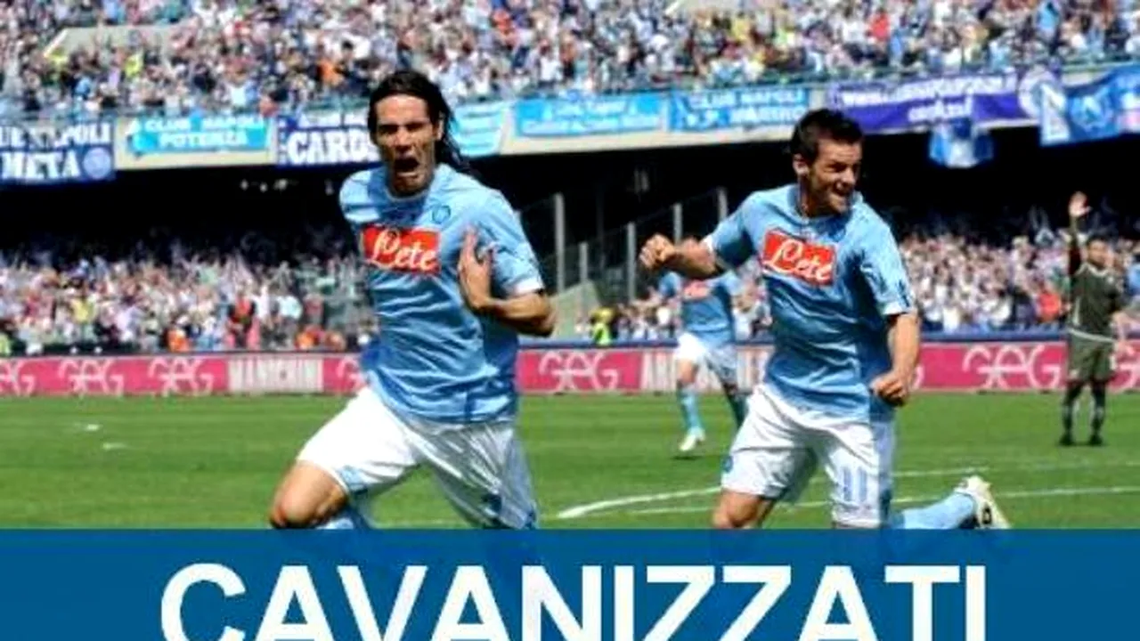 NEBUNIE TOTALĂ‚ în Napoli - Lazio 4-3!** Cavani, 