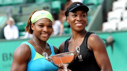 Venus și Serena Williams au câștigat proba de dublu la Roland Garros