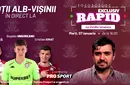 An nou, oră nouă. Vă așteptăm la ora 16:00 pe canalul de YouTube – ProSport, la „EXCLUSIV RAPID”, alături de Alexandru Ioniță, Viorel Moldovan, Cristi Ignat și Bogdan Ungureanu!