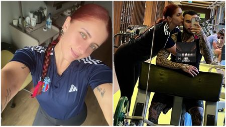 Reacția fotbalistului de la Steaua după ce iubita sa a câștigat două meciuri într-o zi, la primul turneu de tenis din 2026: „Felicitări!” FOTO