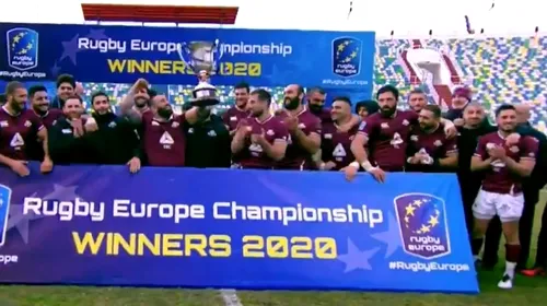 România, pe locul 3! Georgia a câștigat Rugby Europe Champonship ediția 2020, terminată în 2021