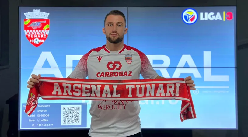 CS Tunari continuă să surprindă. A adus încă un jucător cu experiență în Liga 2, al treilea care sezonul trecut a evoluat la Steaua