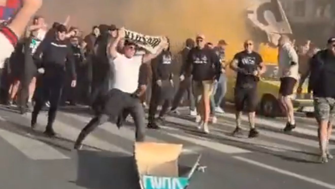 Au mers cu sicriul pe străzi și l-au invocat pe Adolf Hitler! Scene oribile înainte de meciul din Conference League