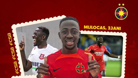 FCSB l-a prezentat oficial pe Baba Alhassan! Ce număr va purta pe tricou mijlocașul ghanez