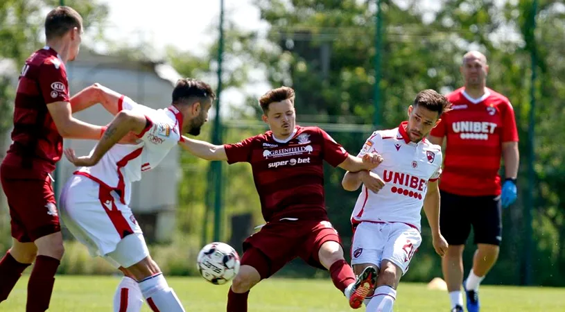Rapid a pierdut amicalul cu Dinamo. Drăghiceanu a avut două mari ocazii în prima repriză. ”Secundul” Grigorie a fost arbitru | FOTO
