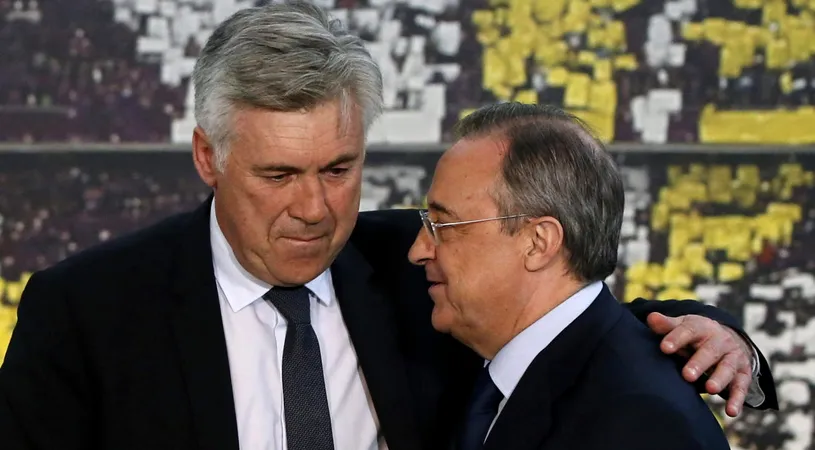 Întâlnire secretă între Florentino Perez și Carlo Ancelotti! I-a pus lista de transferuri pe masă și e plină de nume uriașe