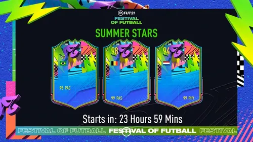 Summer Stars în FIFA 21 | Evenimentul care reușește să le ofere gamerilor super jucători de OVR 99