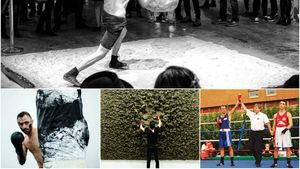 REPORTAJ | Sculptor cu mănuși. Un fost pugilist român impresionează la expozițiile de artă din toată lumea. Creează cu mănușile pe un sac de lut: "Mergeam la sala de box ca să uit de artă. Când eram la școală uitam de box"
