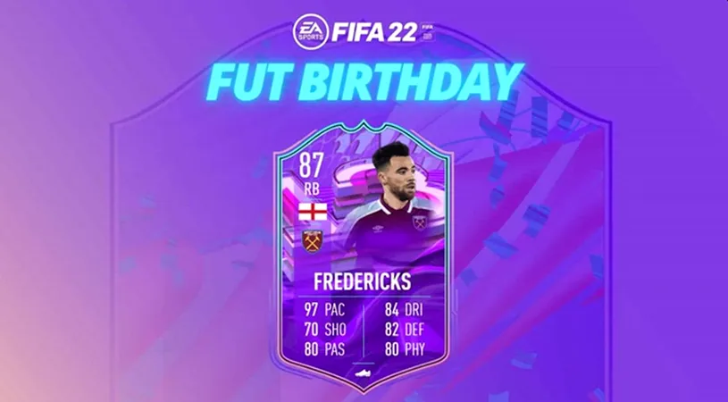 Seria FUT Birthday din FIFA 22 lansează un nou SBC interesant! Ce atribute are cardul și cât valorează