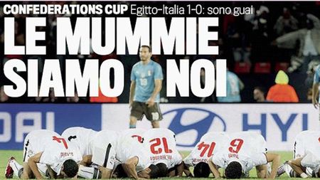 Presa italiană după eșecul cu Egipt:** Mumiile suntem noi!