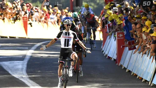 Tactică perfectă și victorie pentru Michael Matthews în etapa a 14-a a Turului Franței! Surpriză la final: Fabio Aru s-a sufocat pe ultimii metri și a pierdut tricoul galben. Froome, din nou lider