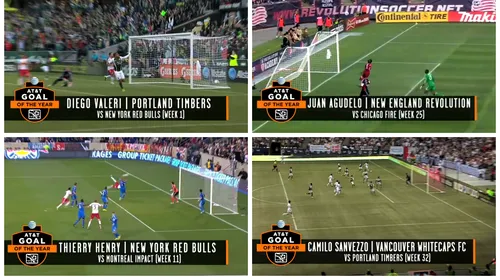 VIDEO – S-a stabilit golul sezonului în MLS! Vezi reușitele nominalizate și câștigătorul trofeului