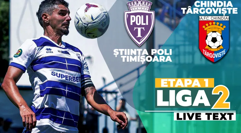Știința Poli debutează cu dreptul în Liga 2, cu o victorie la limită. Chindia putea egala la ultima fază