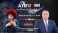 „Atitudini cu Adina Anghelescu” începe vineri, 24 aprilie, de la ora 16:00, live pe Gândul. Invitatul emisiunii este Mihai Daraban, președintele CCIR