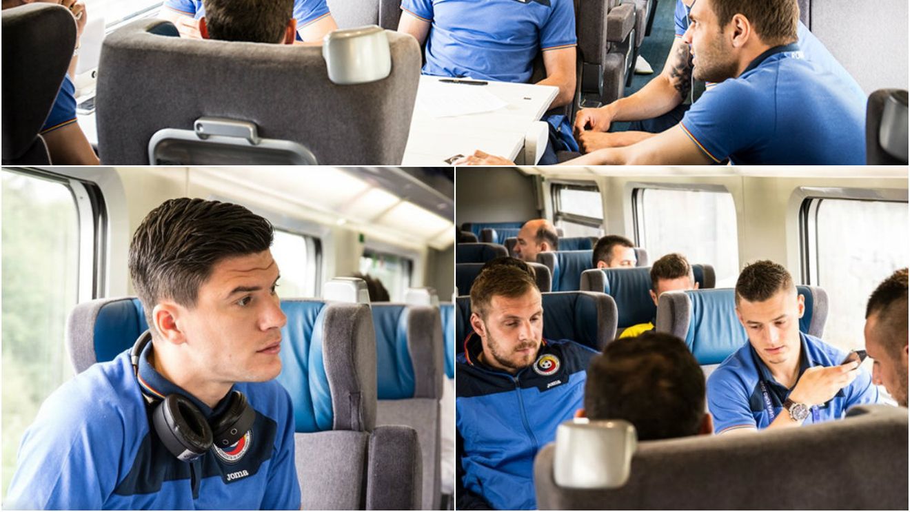 TGV spre optimi! România a ajuns la Lyon cu trenul. GALERIE FOTO. Tricolorii, concentrați înainte de Albania