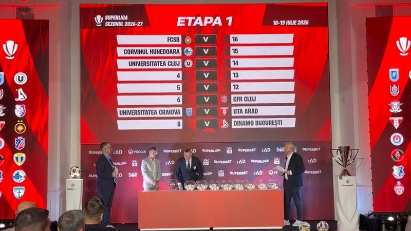 🚨 Țintarul Superligii pentru sezonul 2026 – 2027. Tragerea la sorţi a programului complet: când se joacă Dinamo – FCSB şi restul derby-urilor!