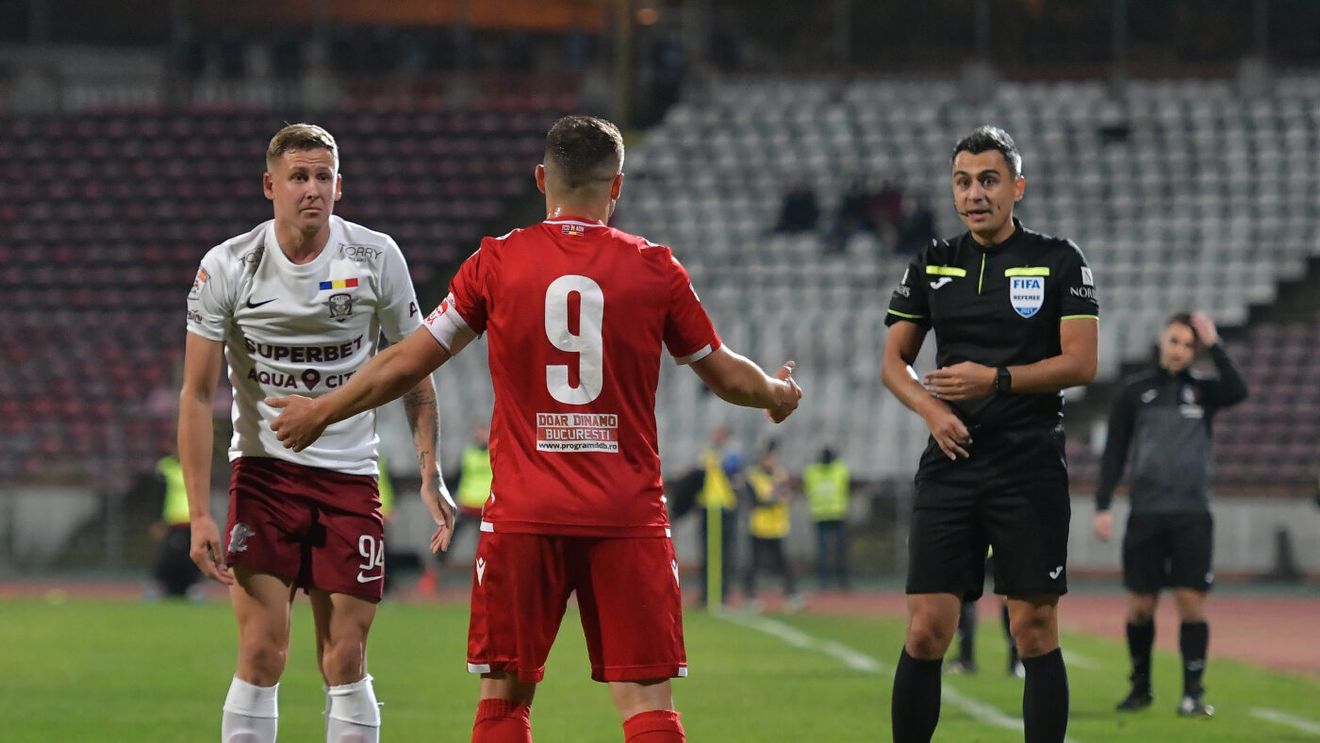 Horațiu Feșnic, arbitrul de la Rapid - Dinamo, e „mumă” pentru giuleșteni și „ciumă” pentru alb-roșii iar dovezile sunt incontestabile. EXCLUSIV  