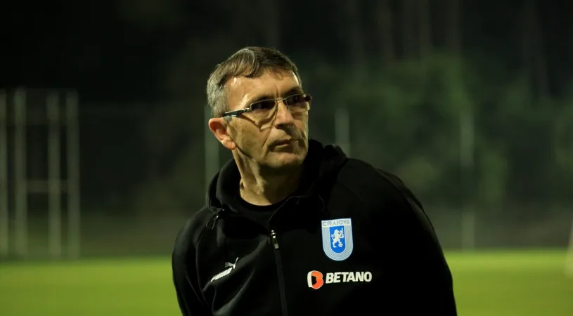 Eugen Neagoe nu a debutat oficial la Universitatea Craiova, însă Sorin Cîrțu deja începe să pună presiune: „Are nişte neajunsuri aşa la început de campionat”