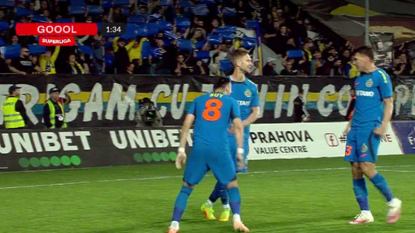 Damjan Djokovic a înscris în minutul 2 al meciului Petrolul - FCSB! Cum i-a răspuns lui Gigi Becali | VIDEO & FOTO