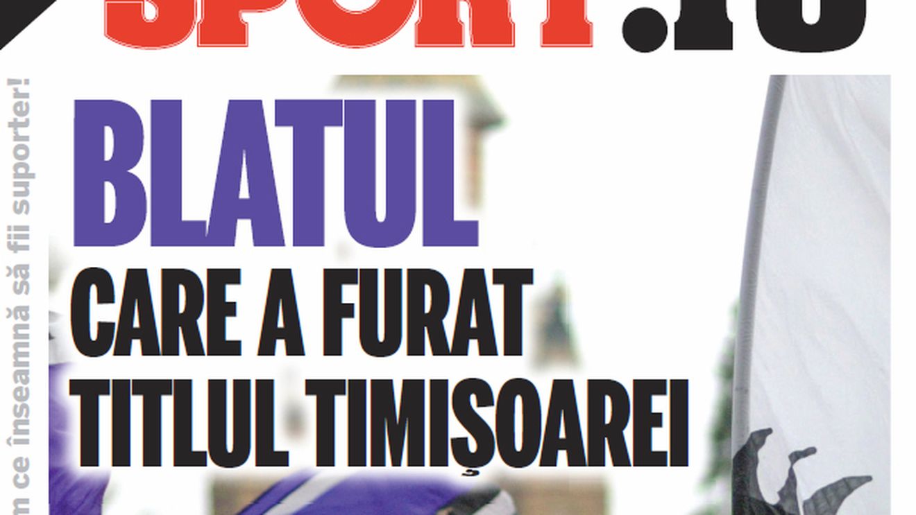 ULUITOR!** Ă‚sta este BLATUL care a furat TITLUL Timișoarei: "Voi ne bateți și luați titlul, Cupa ne-o dați nouă"