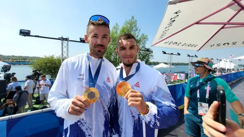 Reacțiile minunate ale campionilor olimpici Andrei Cornea și Marian Enache, după ce au luat aurul la dublu vâsle masculin! Deja se gândesc la următoarea medalie pe care vor să o cucerească: „Să avem palmares complet”