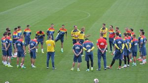 Delegația echipei naționale de fotbal a României a ajuns la Cluj-Napoca