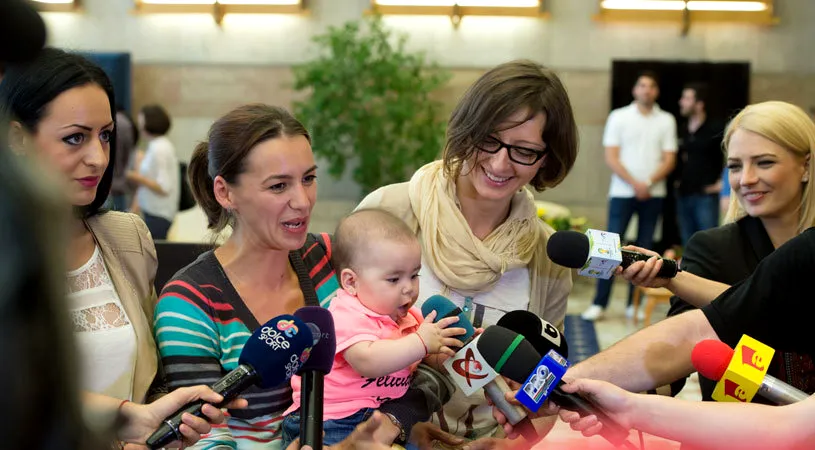 Spadasinele de aur ale României Simona Gherman, Ana Maria Brânză, Maria Udrea - primire prezidențială la București