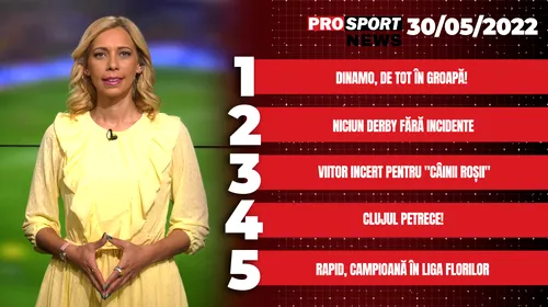 ProSport News | Ce nu s-a văzut la TV de la barajul Dinamo – U Cluj! Jandarmii au pus câinii pe dinamoviști. Cele mai importante știri ale zilei | VIDEO